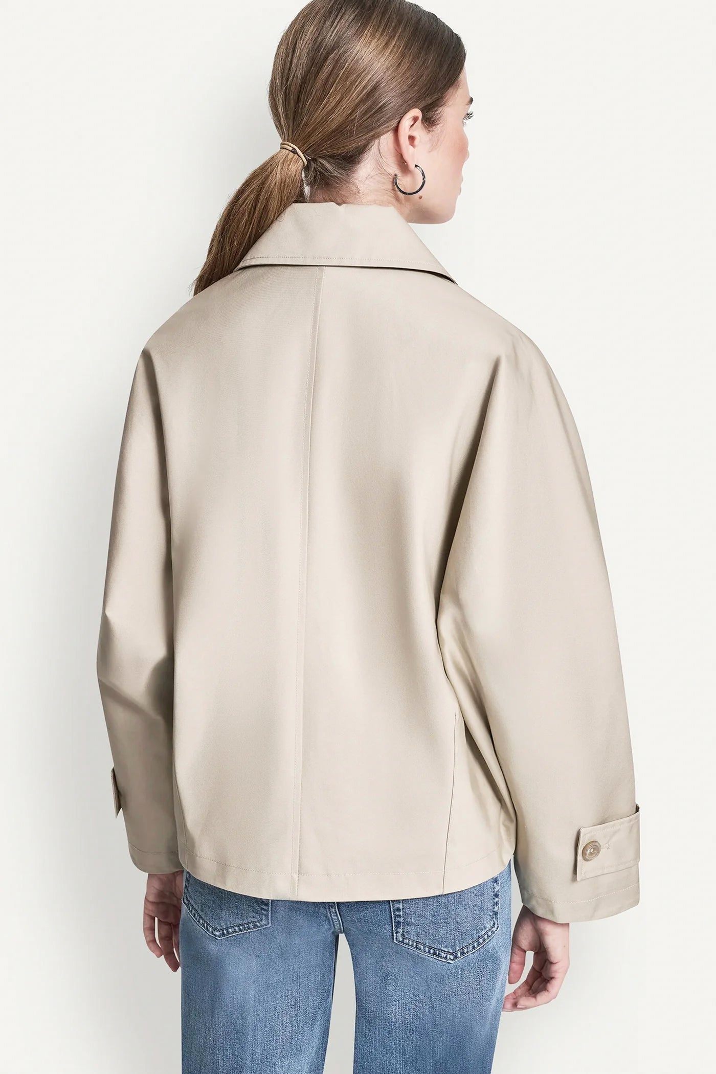 SINGLE-BREASTED MILITARY SHORT TRENCH