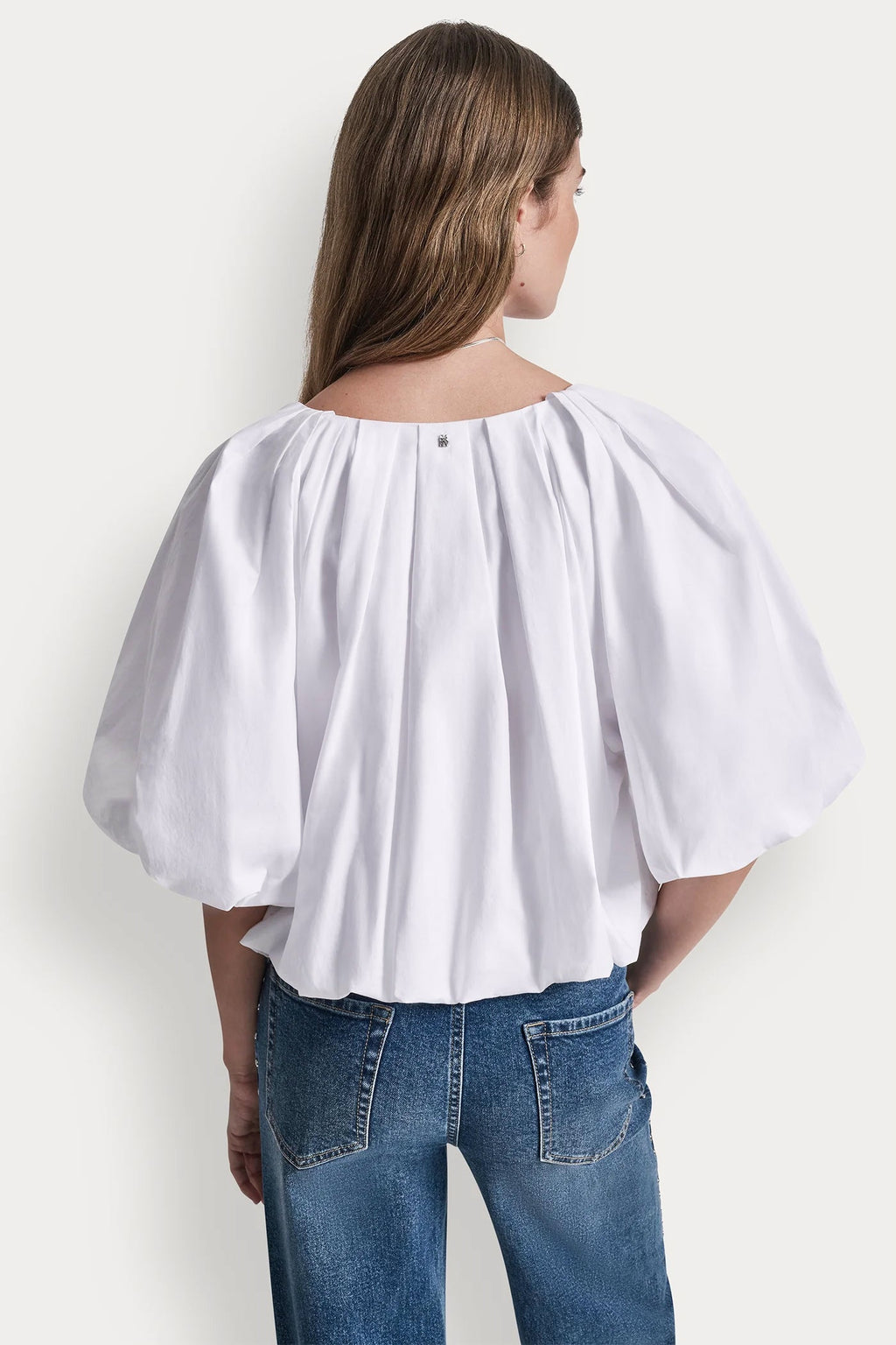 SHORT-SLEEVE BUBBLE TOP