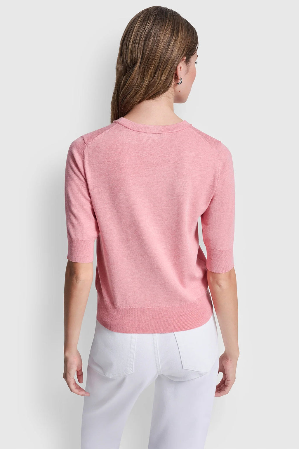 ELBOW SLEEVE CREW NECK SWEATER