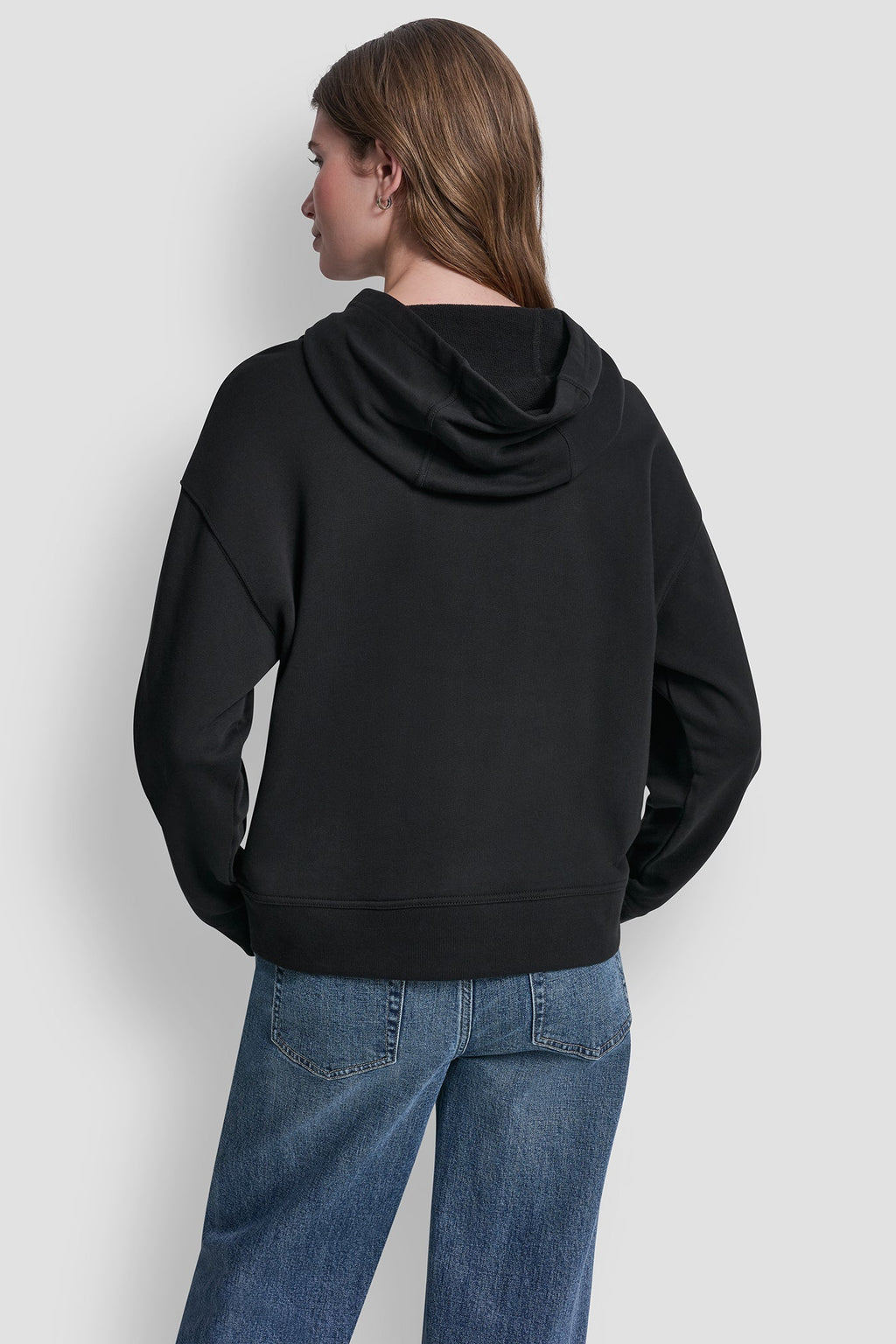 STACKED RHINESTONE FOIL LOGO HOODIE