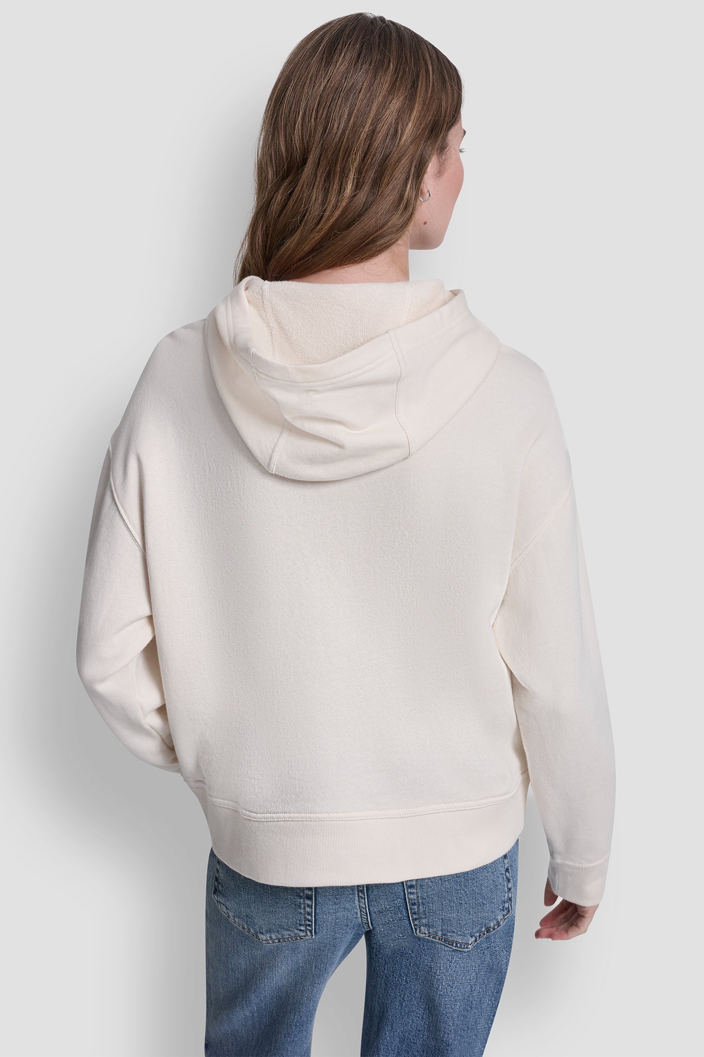 STACKED RHINESTONE FOIL LOGO HOODIE