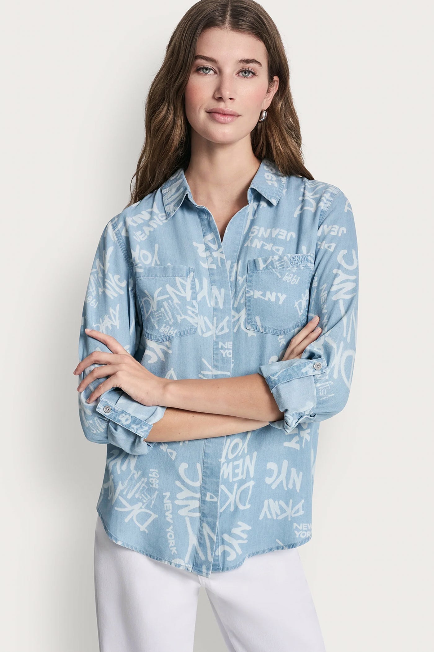 GARMENT DYE SPLIT BACK SHIRT