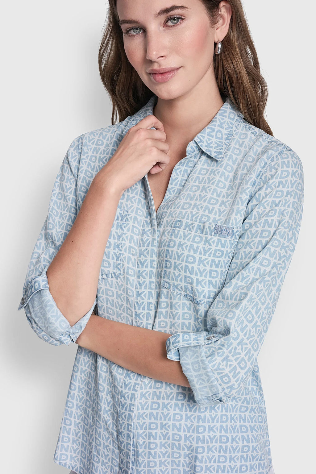 GARMENT DYE SPLIT BACK SHIRT