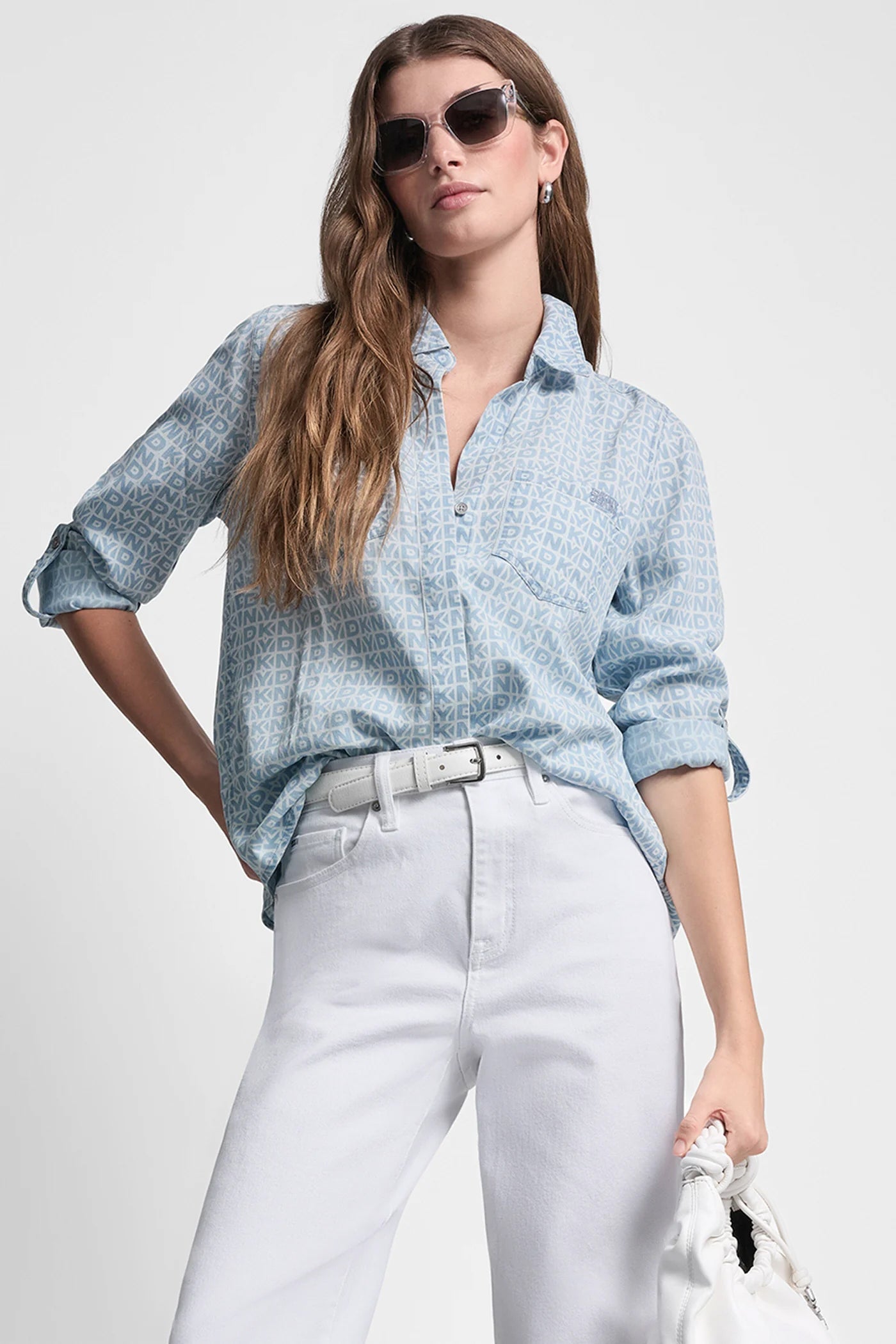 GARMENT DYE SPLIT BACK SHIRT