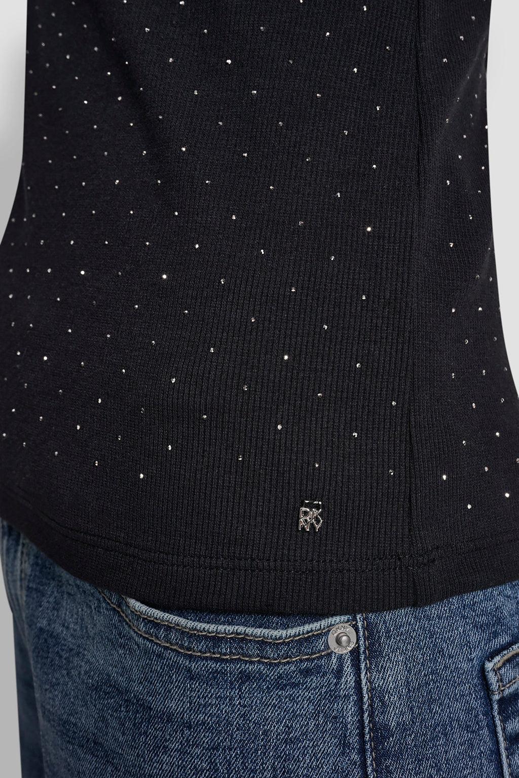 RHINESTONES V-NECK TANK