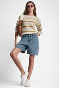 MID-RISE DENIM SHORT