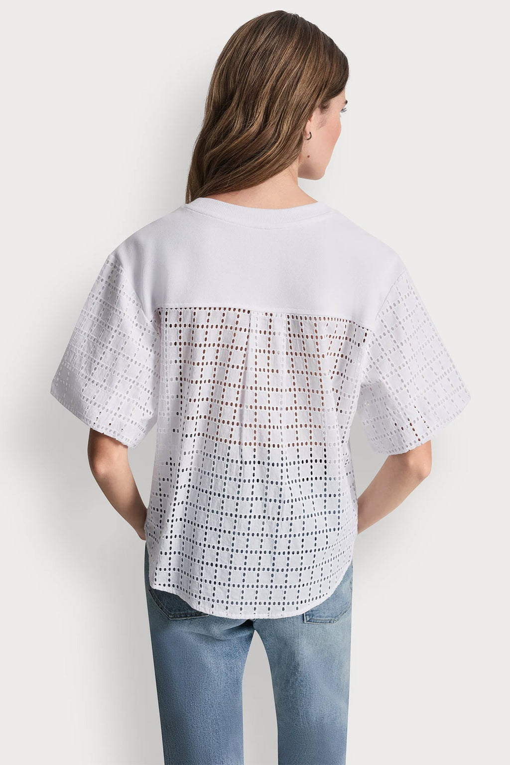 EYELET PUFF SLEEVE SHIRT