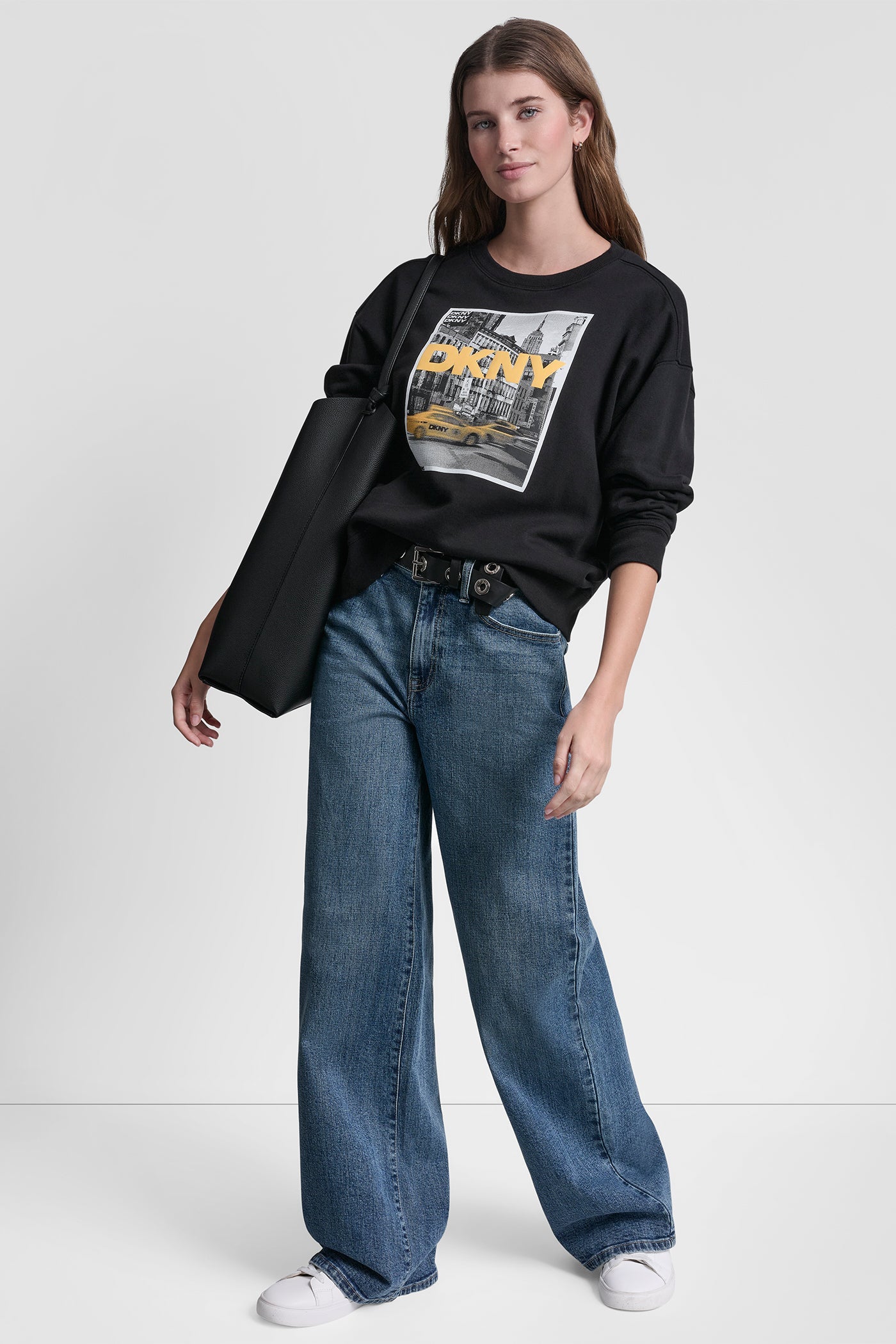 DKNY TAXI PHOTOREAL LOGO SWEATSHIRT
