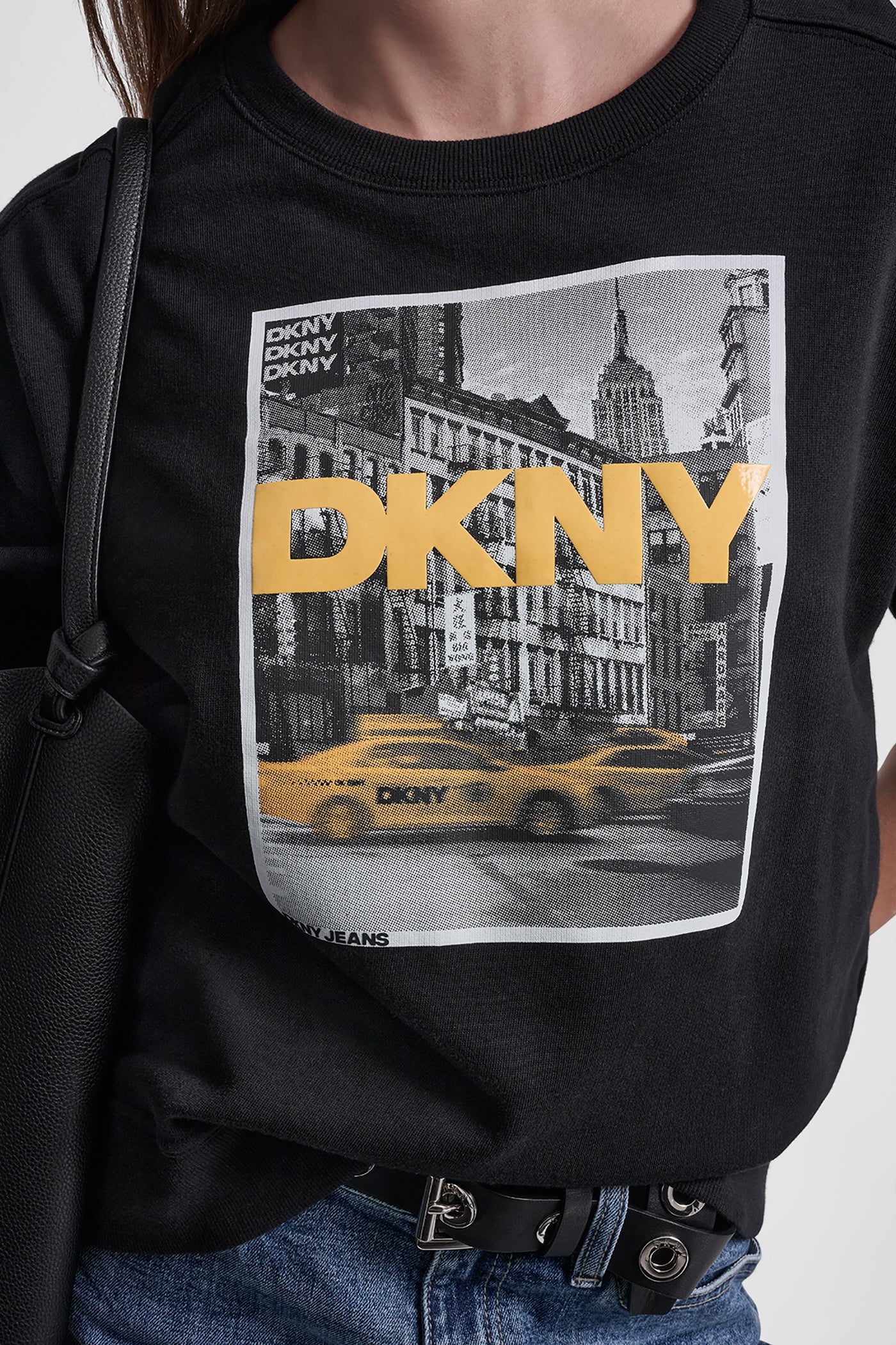 DKNY TAXI PHOTOREAL LOGO SWEATSHIRT