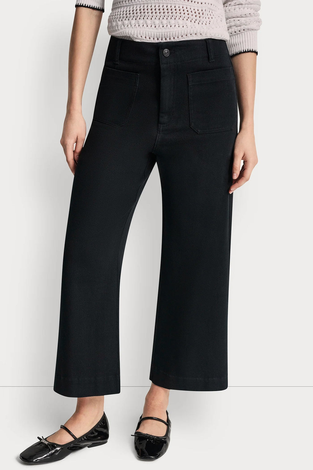HIGH-RISE CROPPED WIDE LEG PANTS