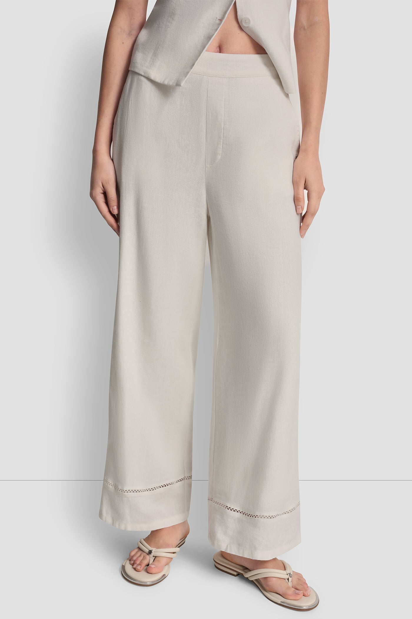 LINEN-BLEND PANT