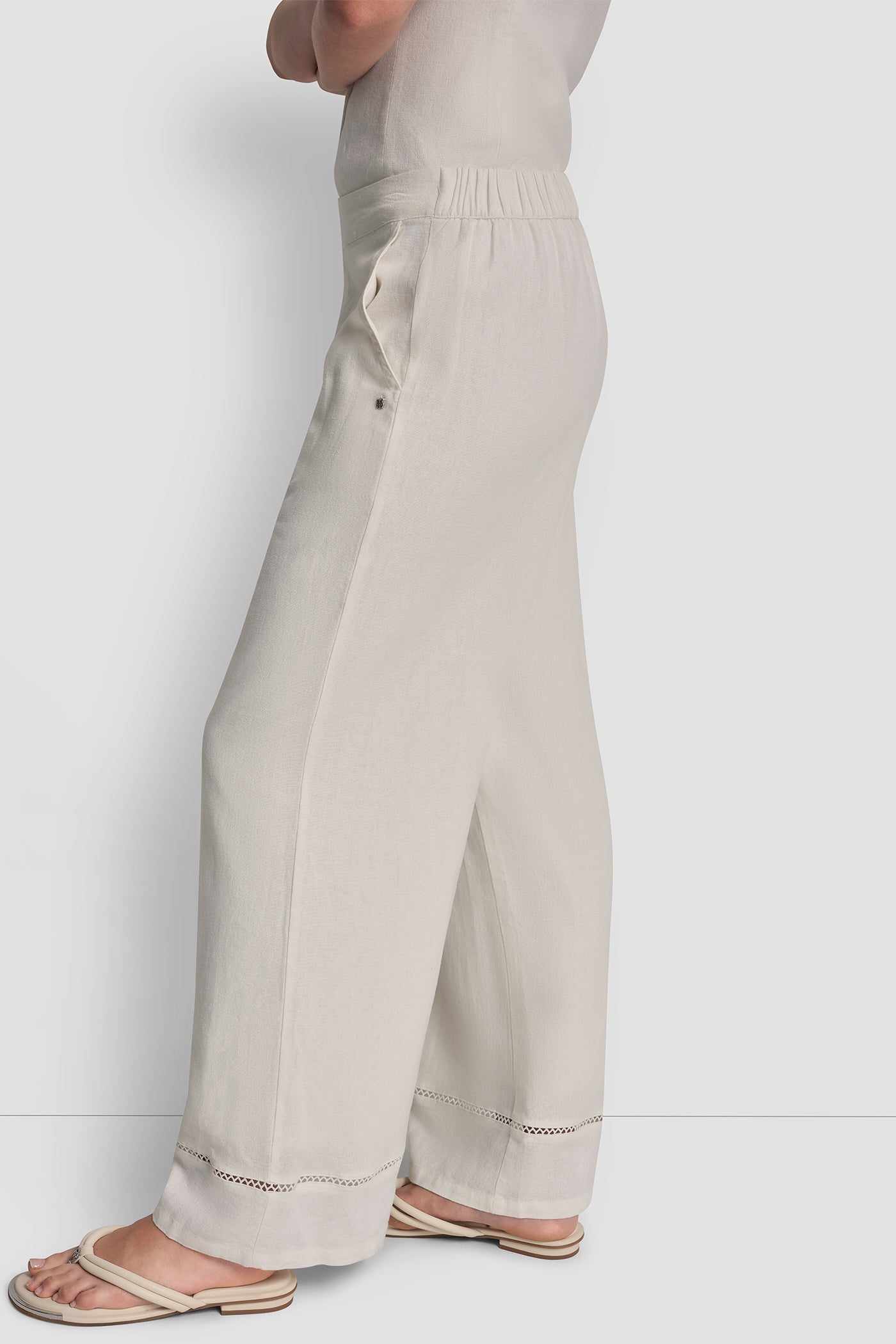 LINEN-BLEND PANT