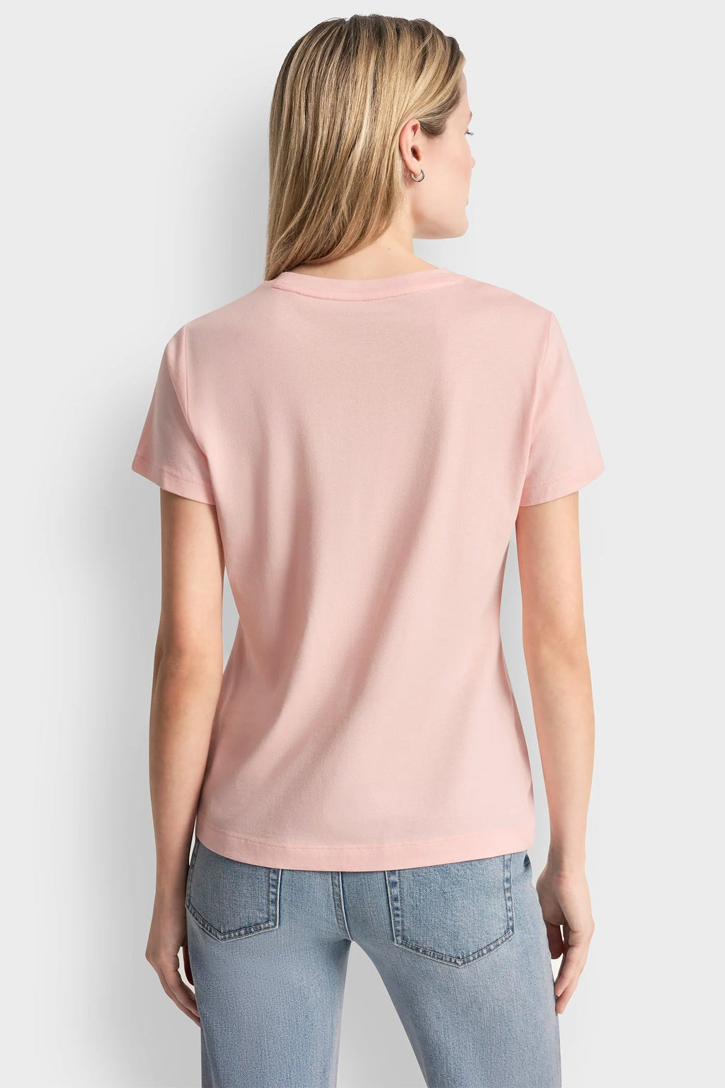 DKNY JEANS STACK LOGO RHINESTONE TEE