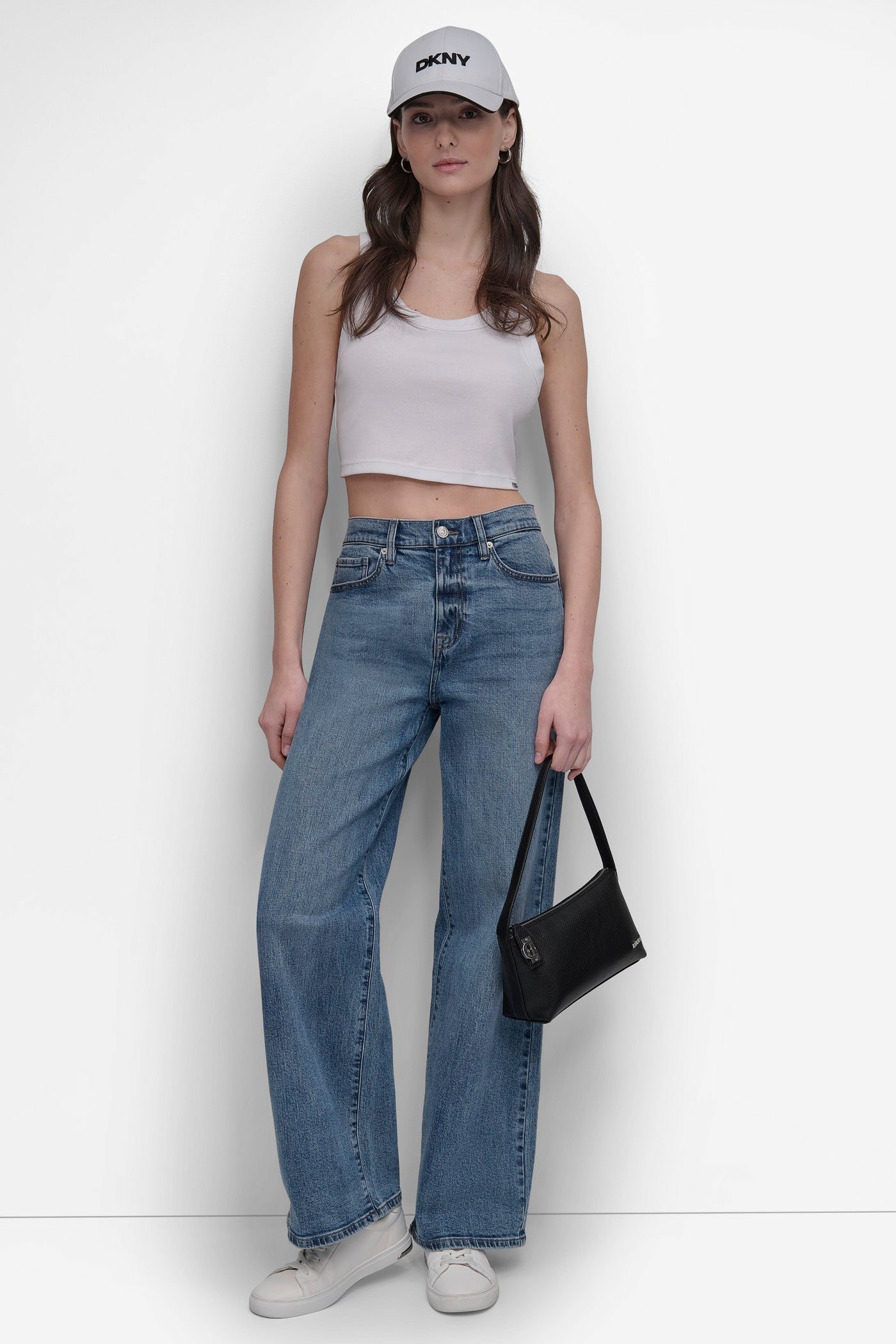 HIGH-RISE TAILORED WIDE LEG JEAN
