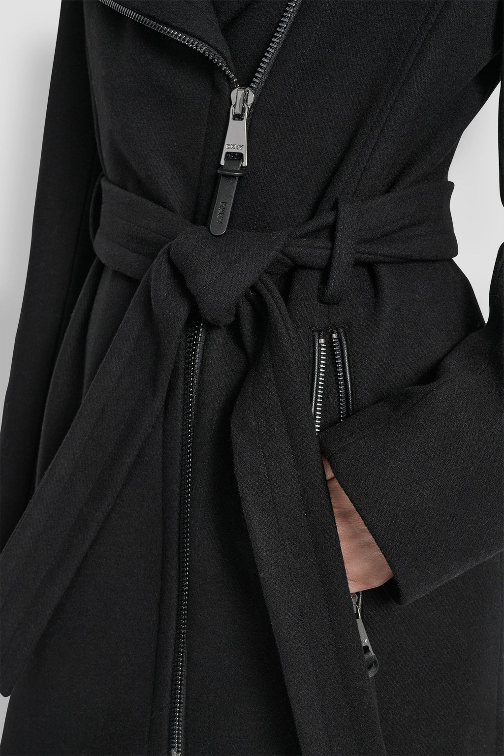 WOOL WRAP JACKET WITH INSERT