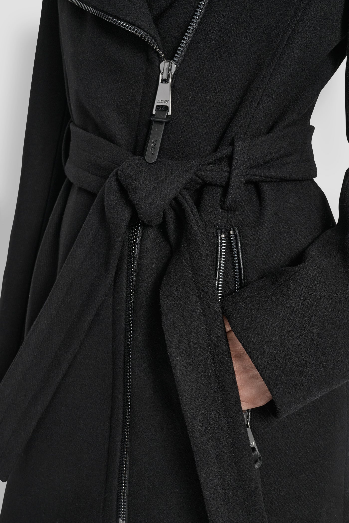 WOOL WRAP JACKET WITH INSERT