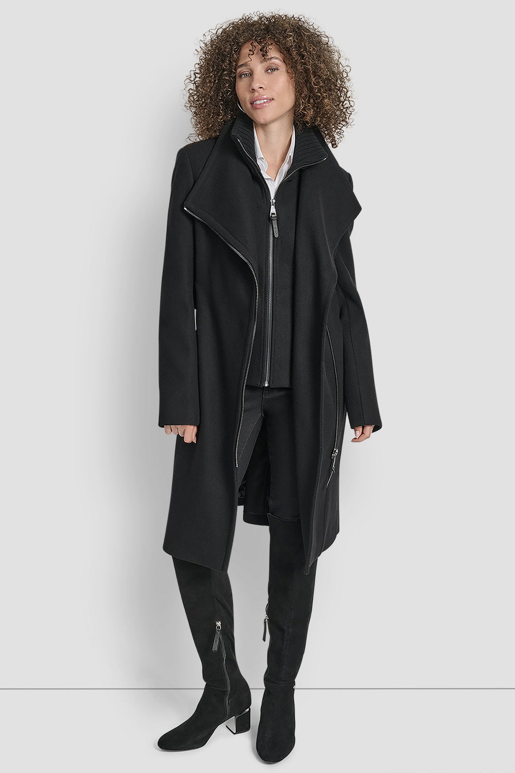 WOOL WRAP JACKET WITH INSERT