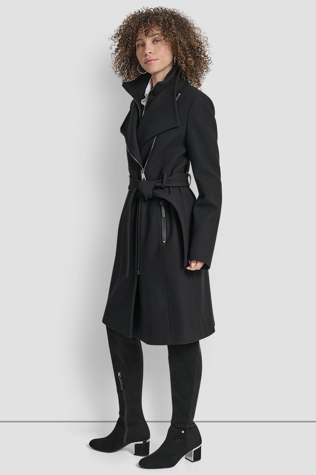 WOOL WRAP JACKET WITH INSERT
