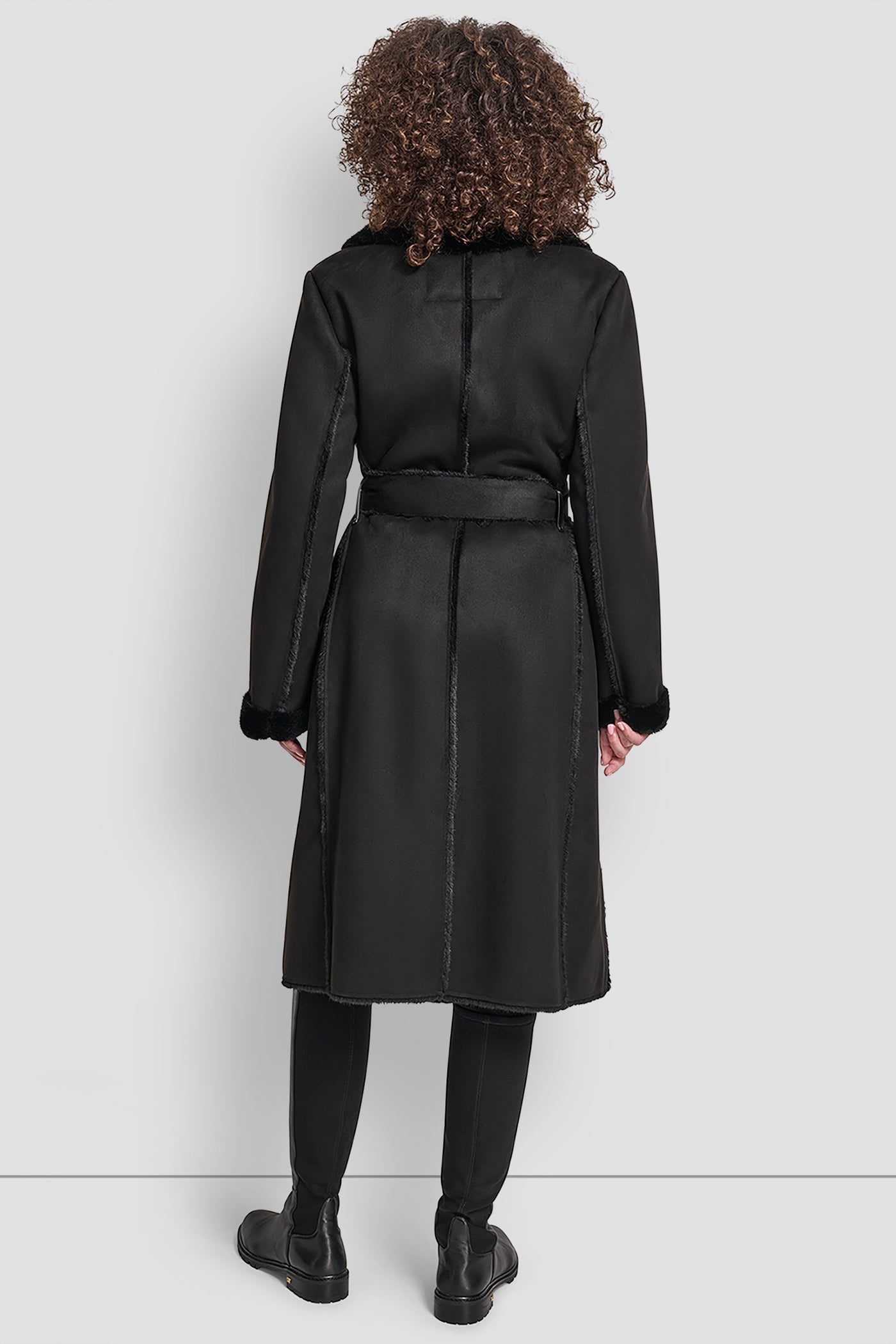 BELTED FAUX SHERLING