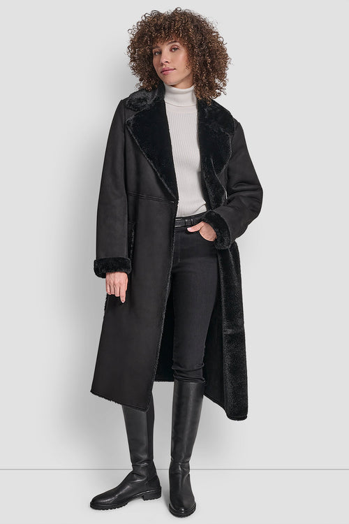 BELTED FAUX SHERLING