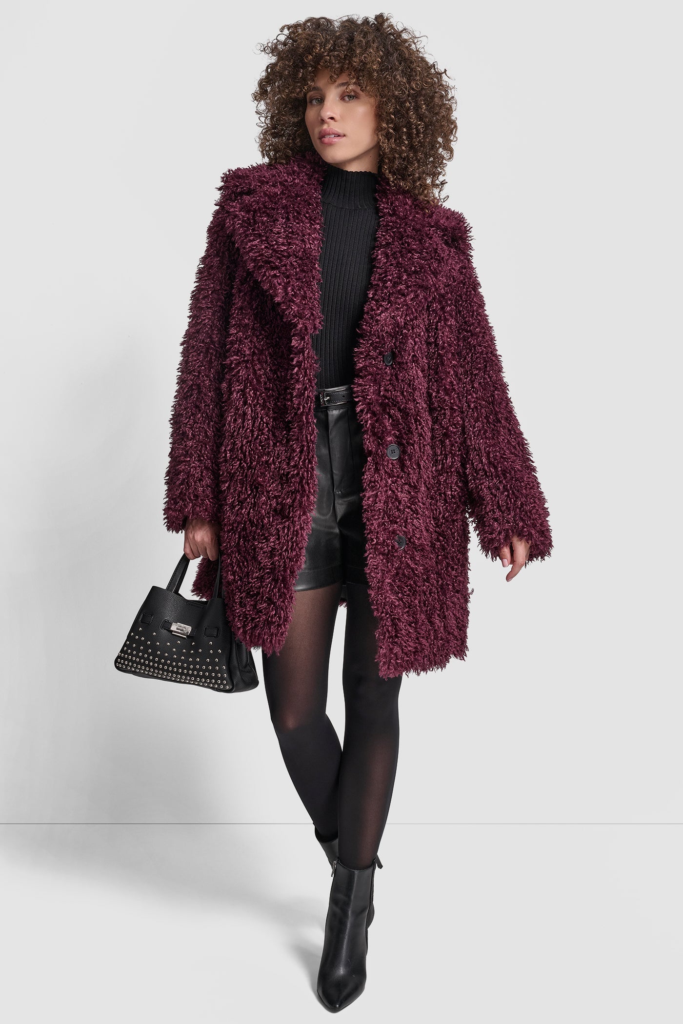 FAUX TEDDY FUR JACKET