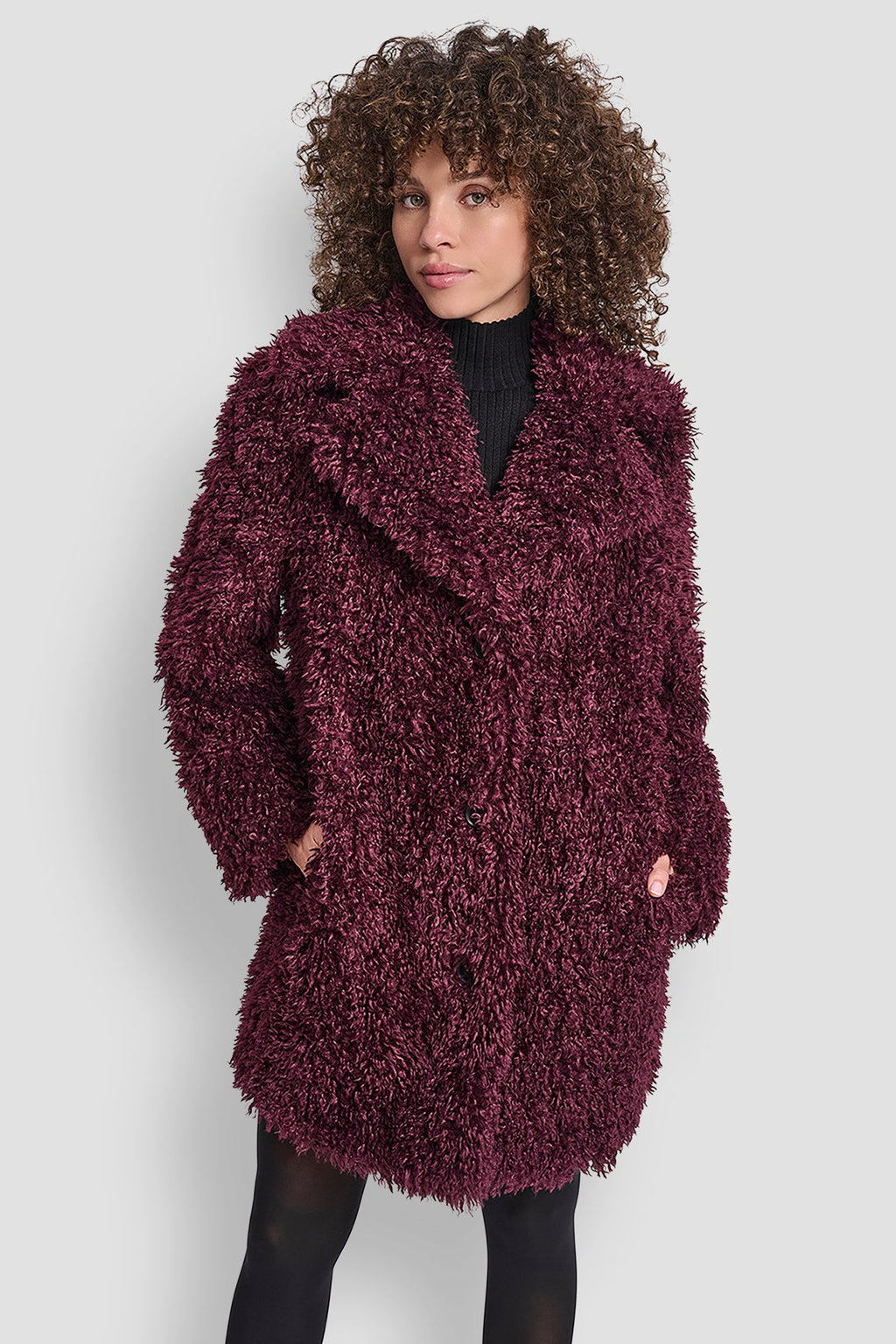 FAUX TEDDY FUR JACKET