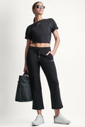 METALLIC BUBBLE LOGO FLARE PANT