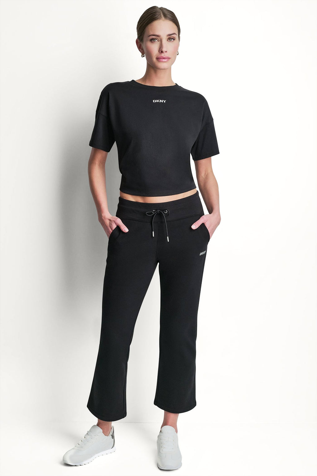 METALLIC BUBBLE LOGO FLARE PANT