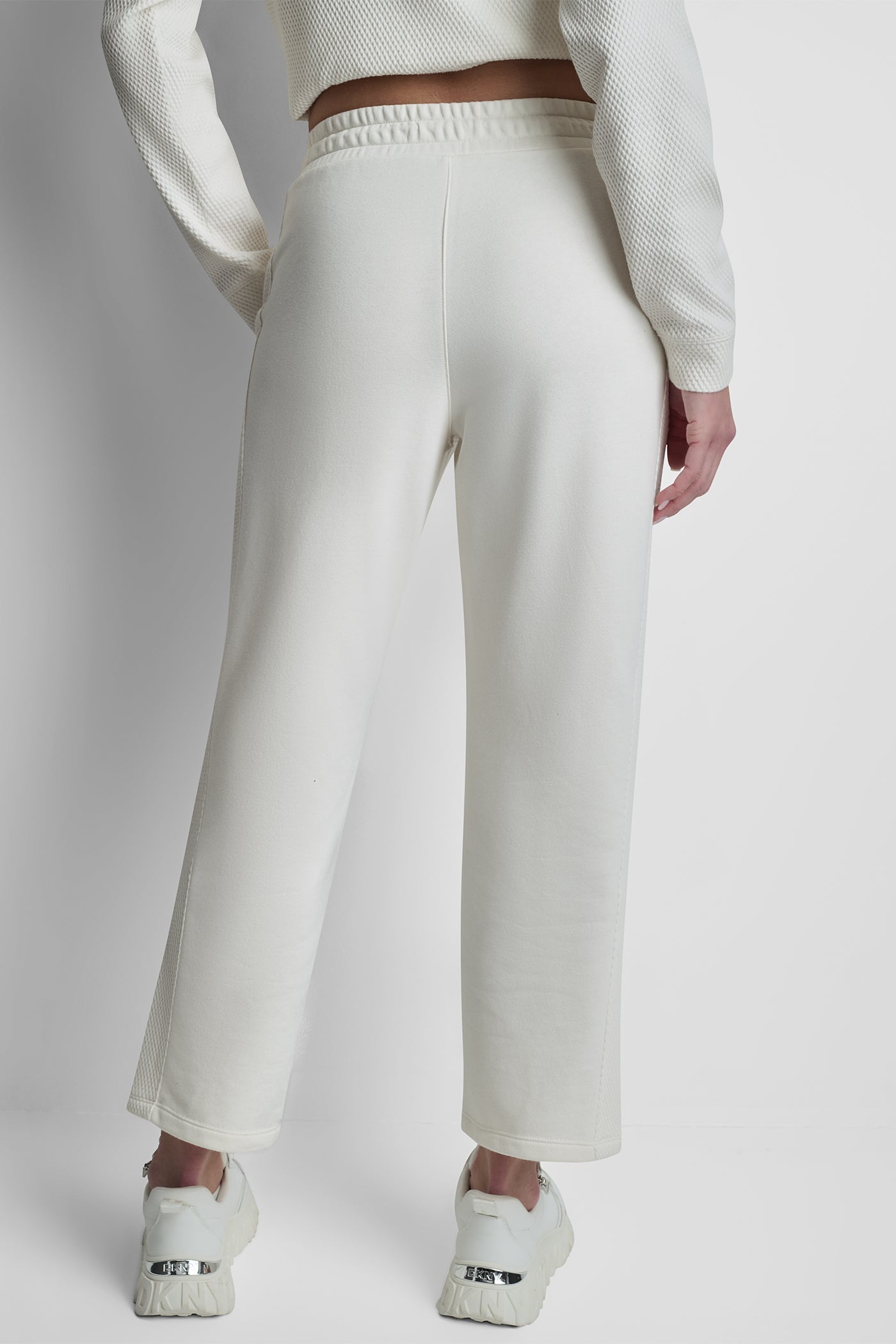 JACQUARD MIX HIGH-RISE ANKLE PANT