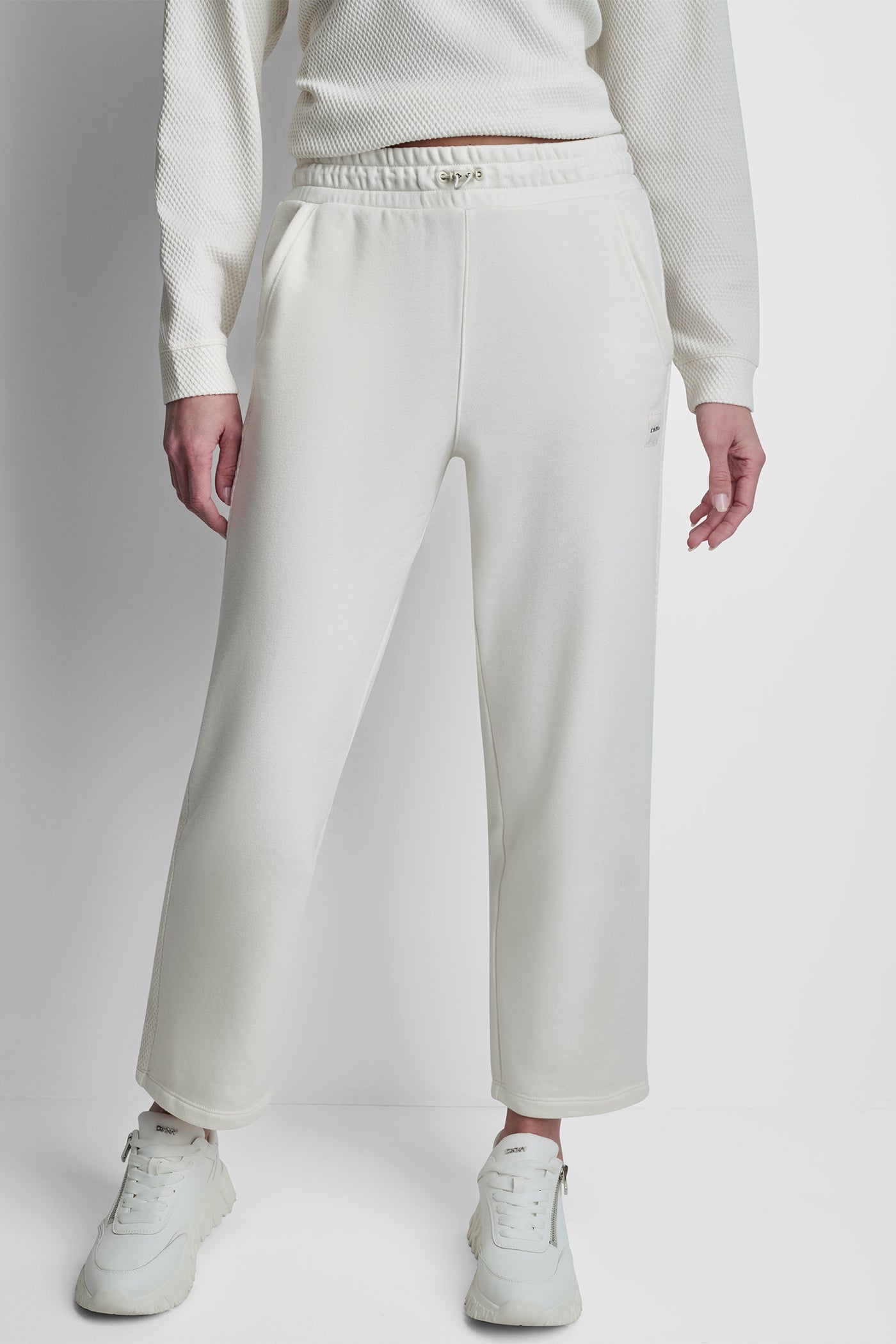 JACQUARD MIX HIGH-RISE ANKLE PANT