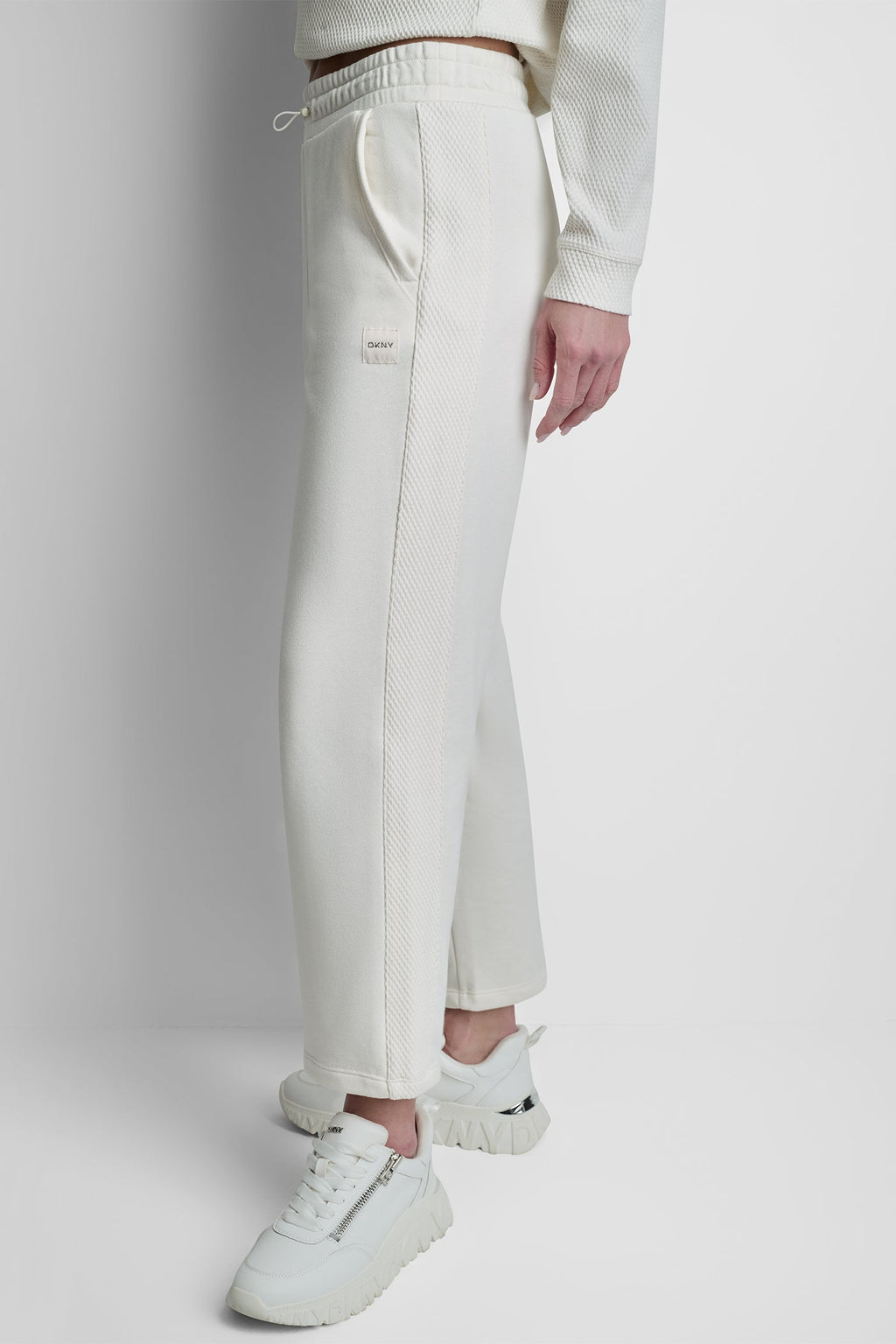 JACQUARD MIX HIGH-RISE ANKLE PANT
