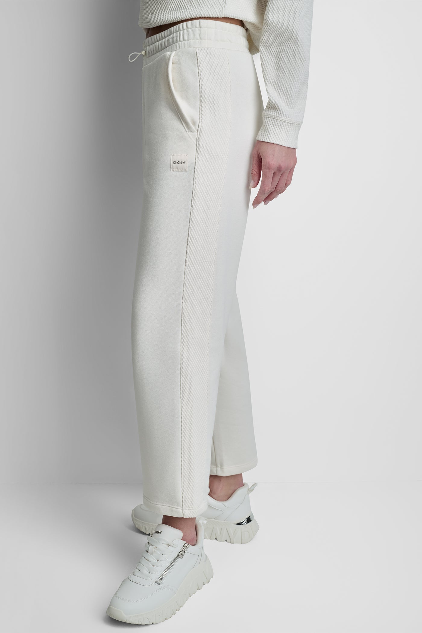 JACQUARD MIX HIGH-RISE ANKLE PANT