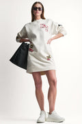 CAMPUS PATCH LONG SLEEVE SNEAKER DRESS