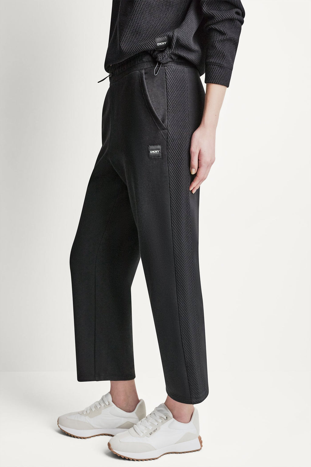 JACQUARD MIX HIGH-RISE ANKLE PANT