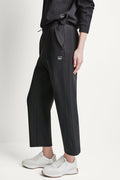 JACQUARD MIX HIGH-RISE ANKLE PANT