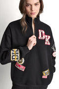 CAMPUS PATCH OVERSIZED QUARTER-ZIP