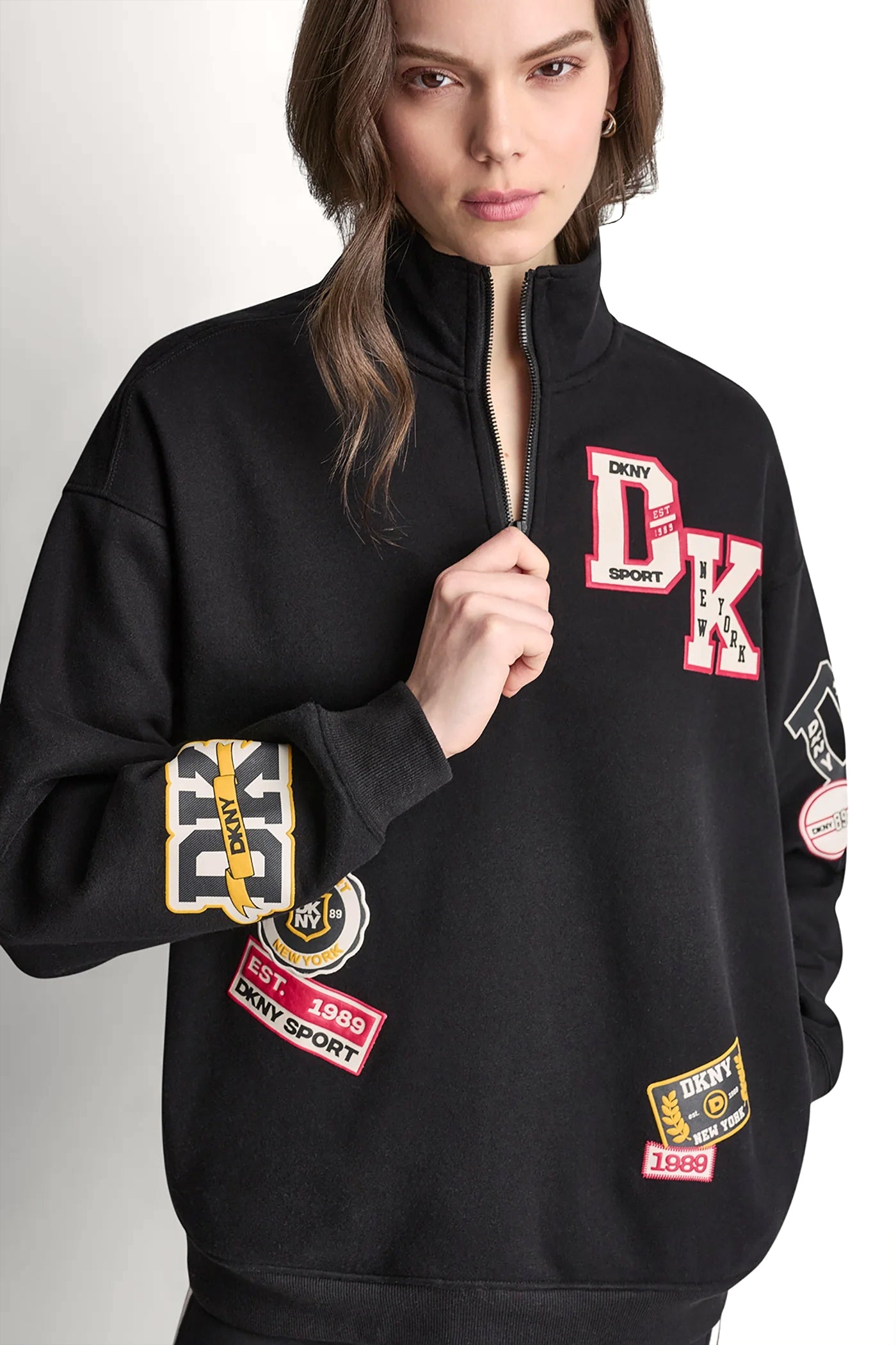 CAMPUS PATCH OVERSIZED QUARTER-ZIP