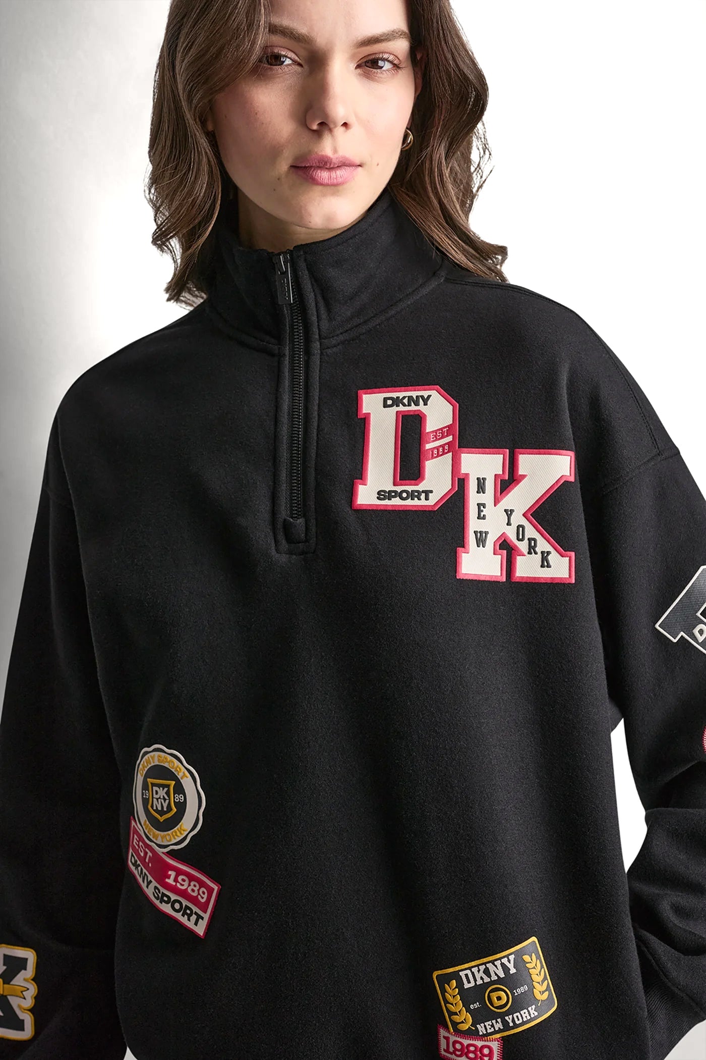 CAMPUS PATCH OVERSIZED QUARTER-ZIP
