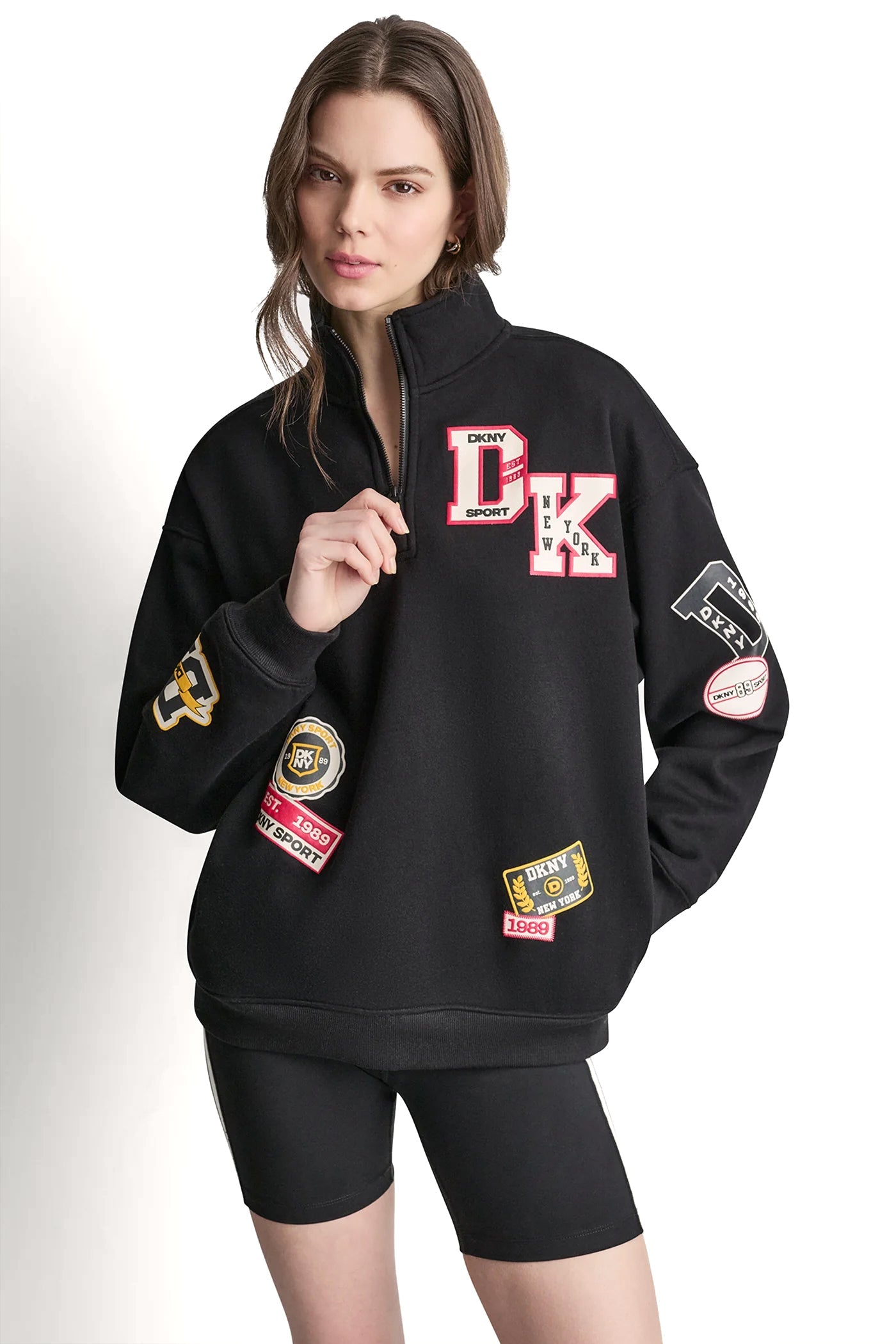 CAMPUS PATCH OVERSIZED QUARTER-ZIP