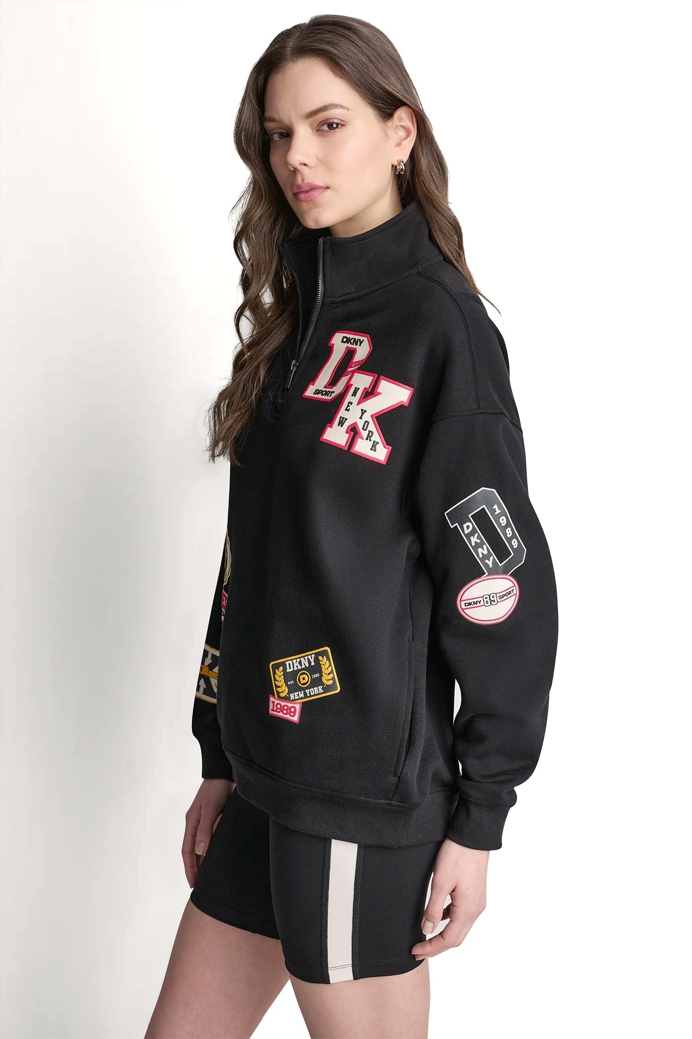 CAMPUS PATCH OVERSIZED QUARTER-ZIP