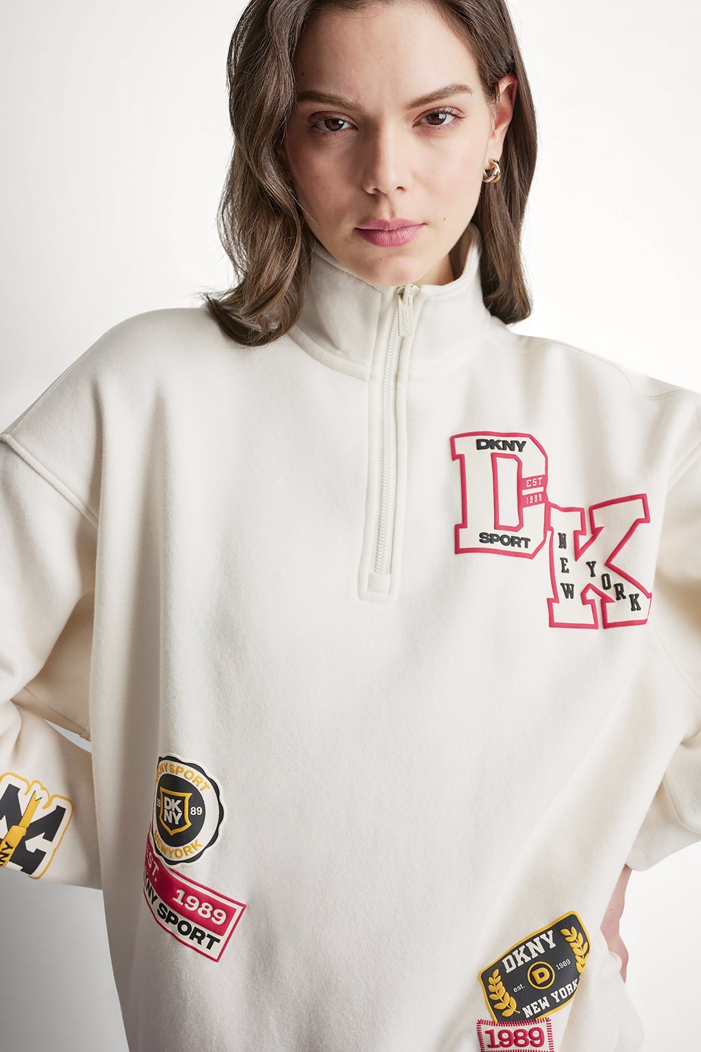 CAMPUS PATCH OVERSIZED QUARTER-ZIP