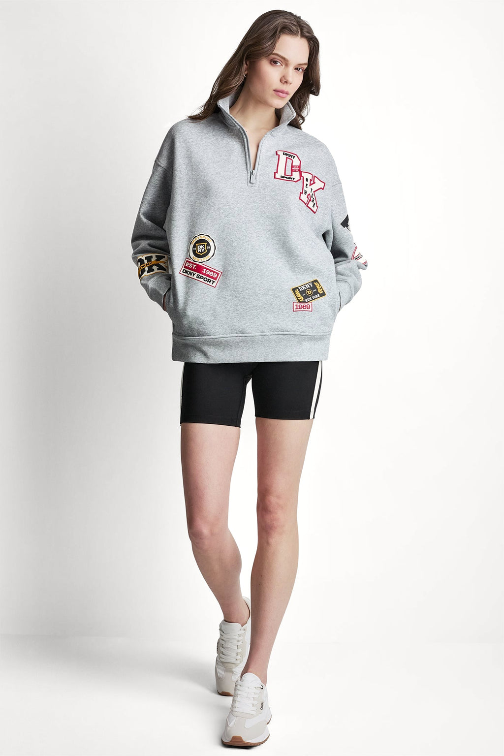 CAMPUS PATCH OVERSIZED QUARTER-ZIP