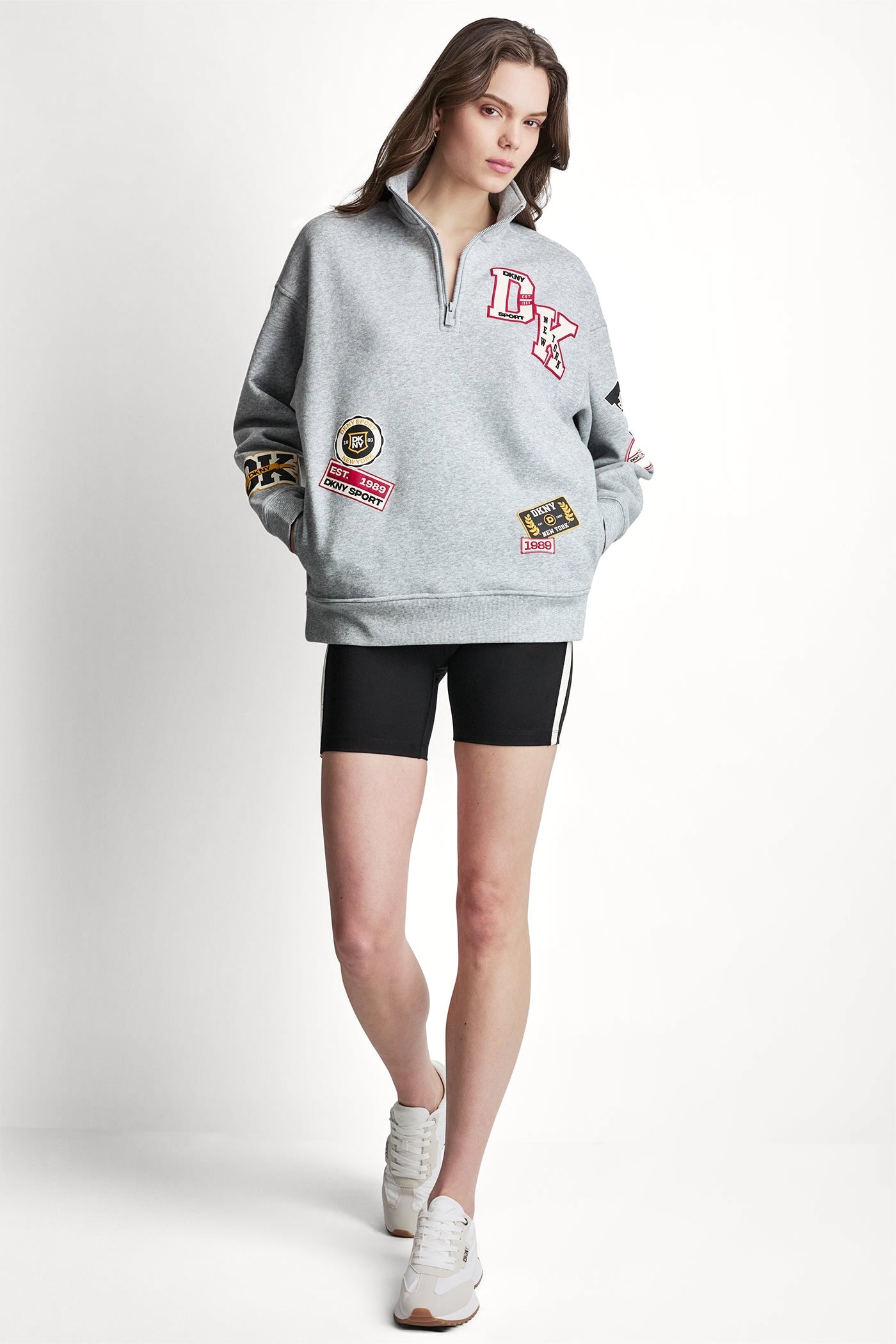 CAMPUS PATCH OVERSIZED QUARTER-ZIP