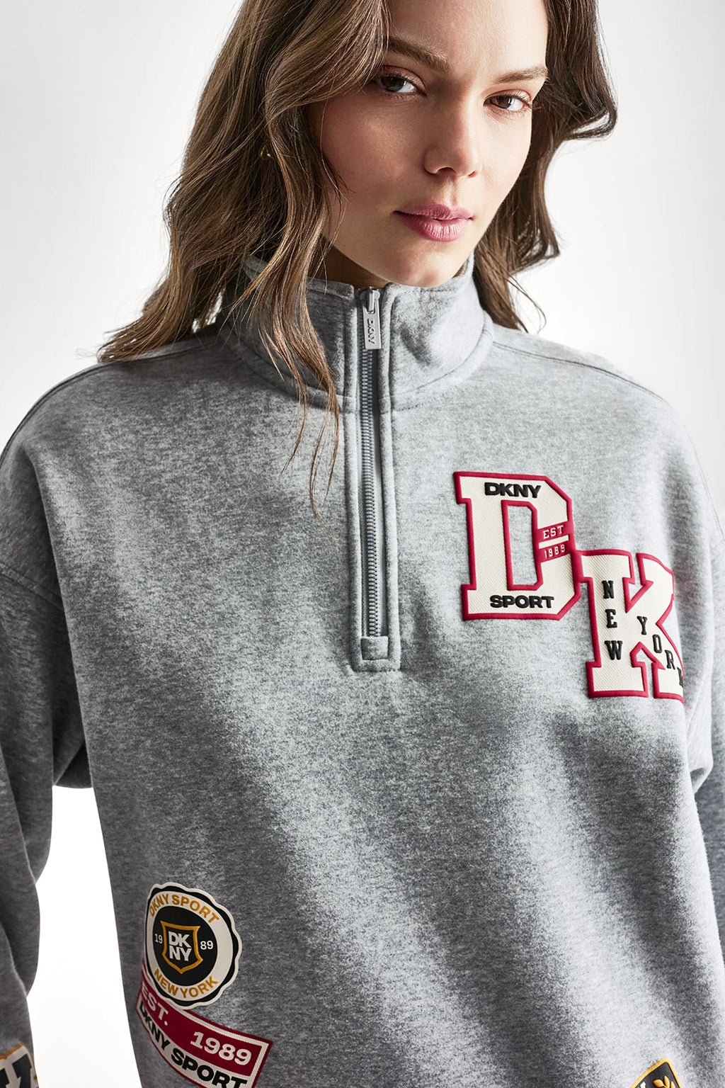 CAMPUS PATCH OVERSIZED QUARTER-ZIP