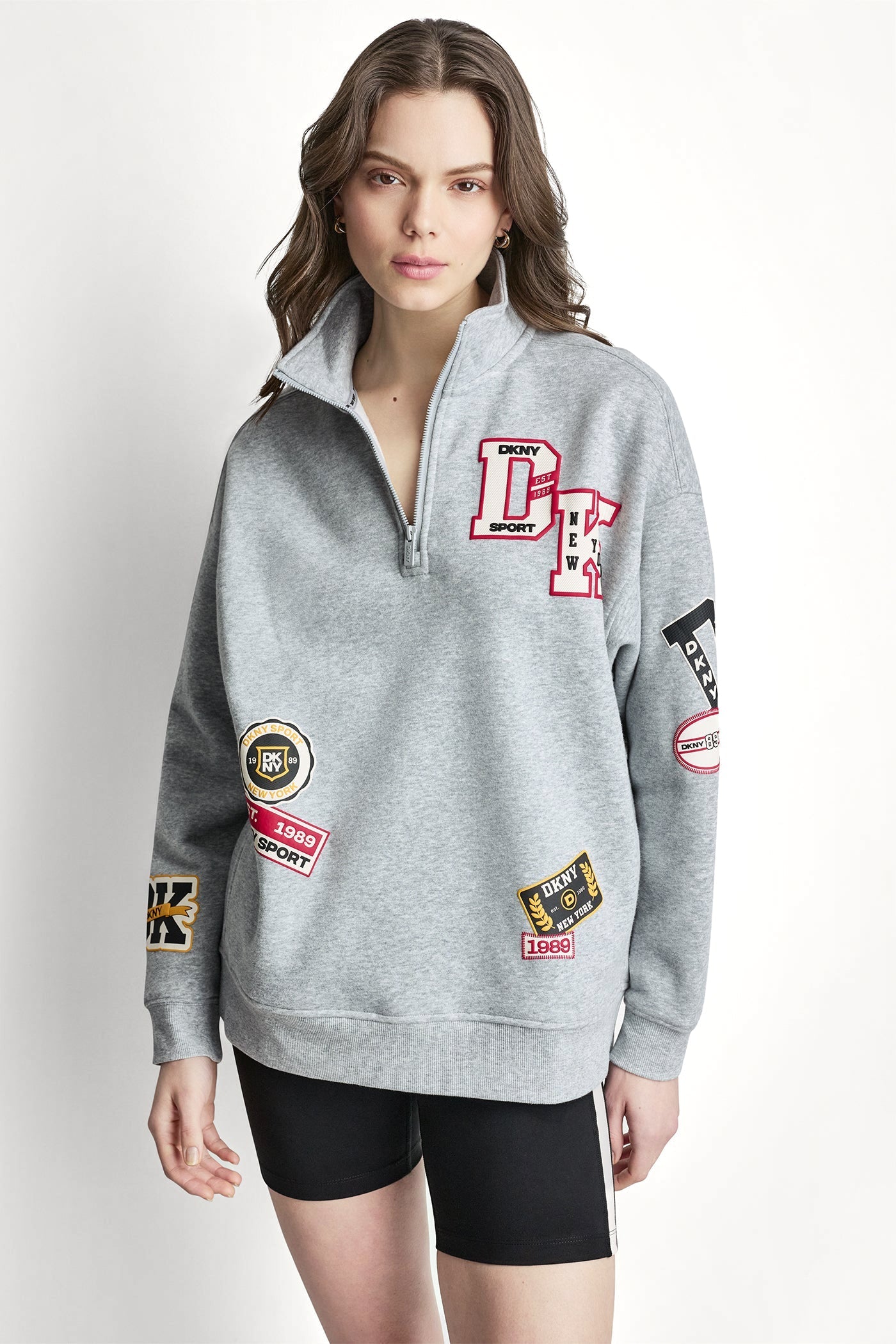 CAMPUS PATCH OVERSIZED QUARTER-ZIP