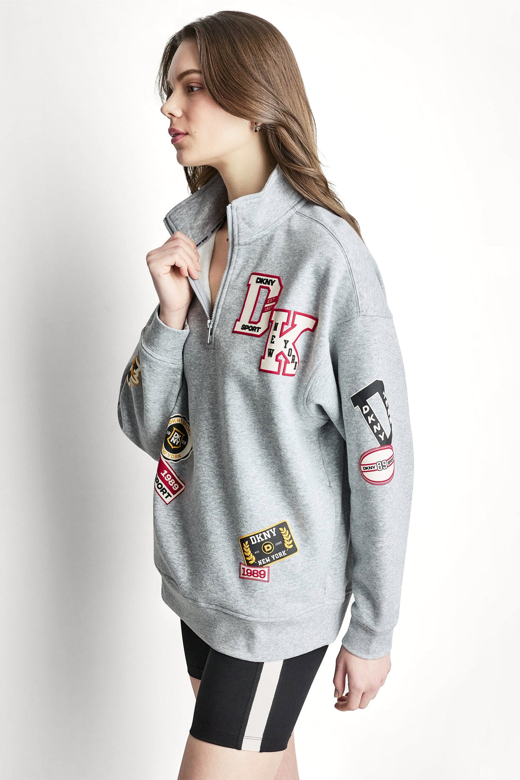 CAMPUS PATCH OVERSIZED QUARTER-ZIP