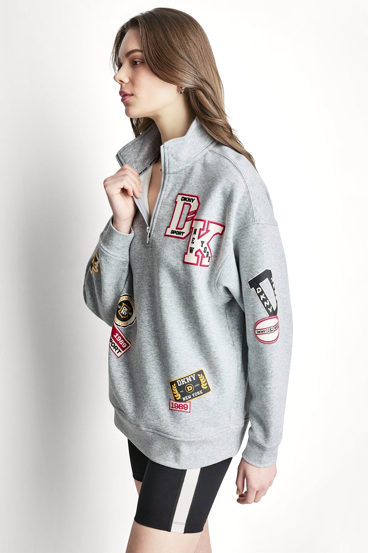 CAMPUS PATCH OVERSIZED QUARTER-ZIP