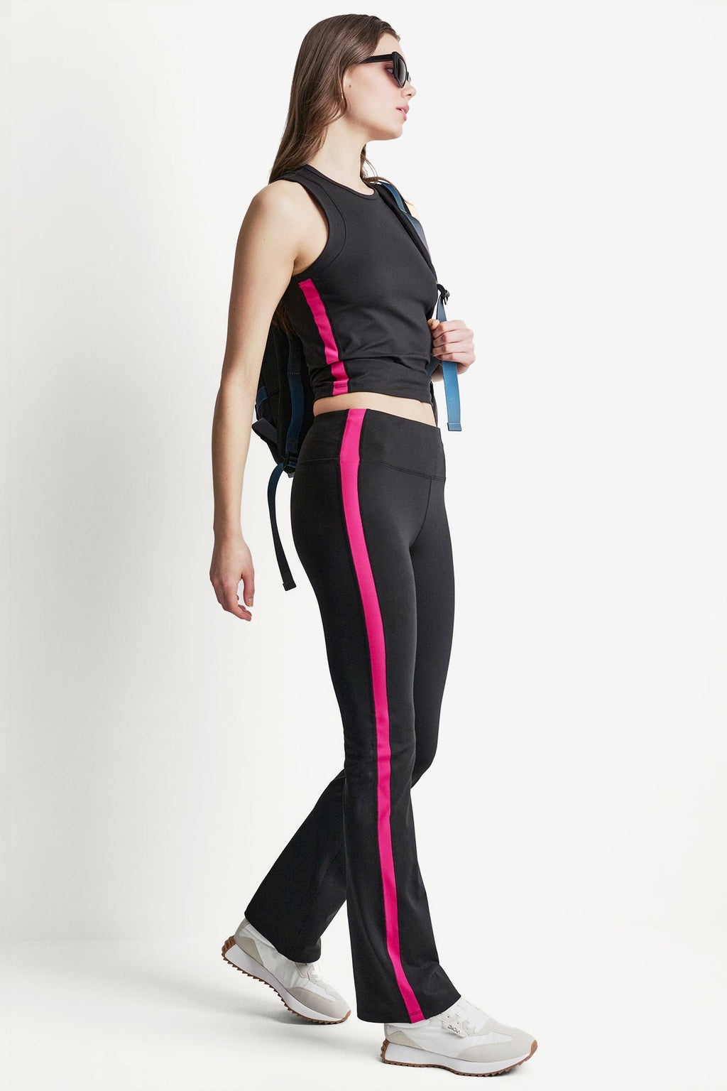 BALANCE COMPRESSION SIDE STRIPE FLARE LEGGING