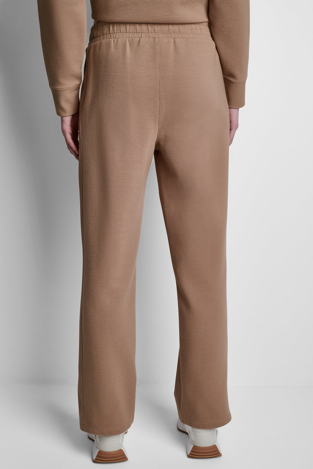 HIGH-RISE RIB TRACK PANTS