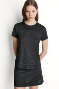 LOGO JACQUARD CREW NECK TEE